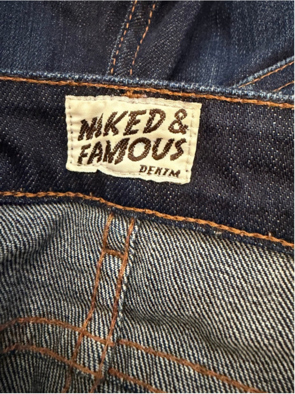 Naked & Famous The Skinny Indigo Power Stretch Jeans Dark Wash Size 28 - Picture 11 of 11